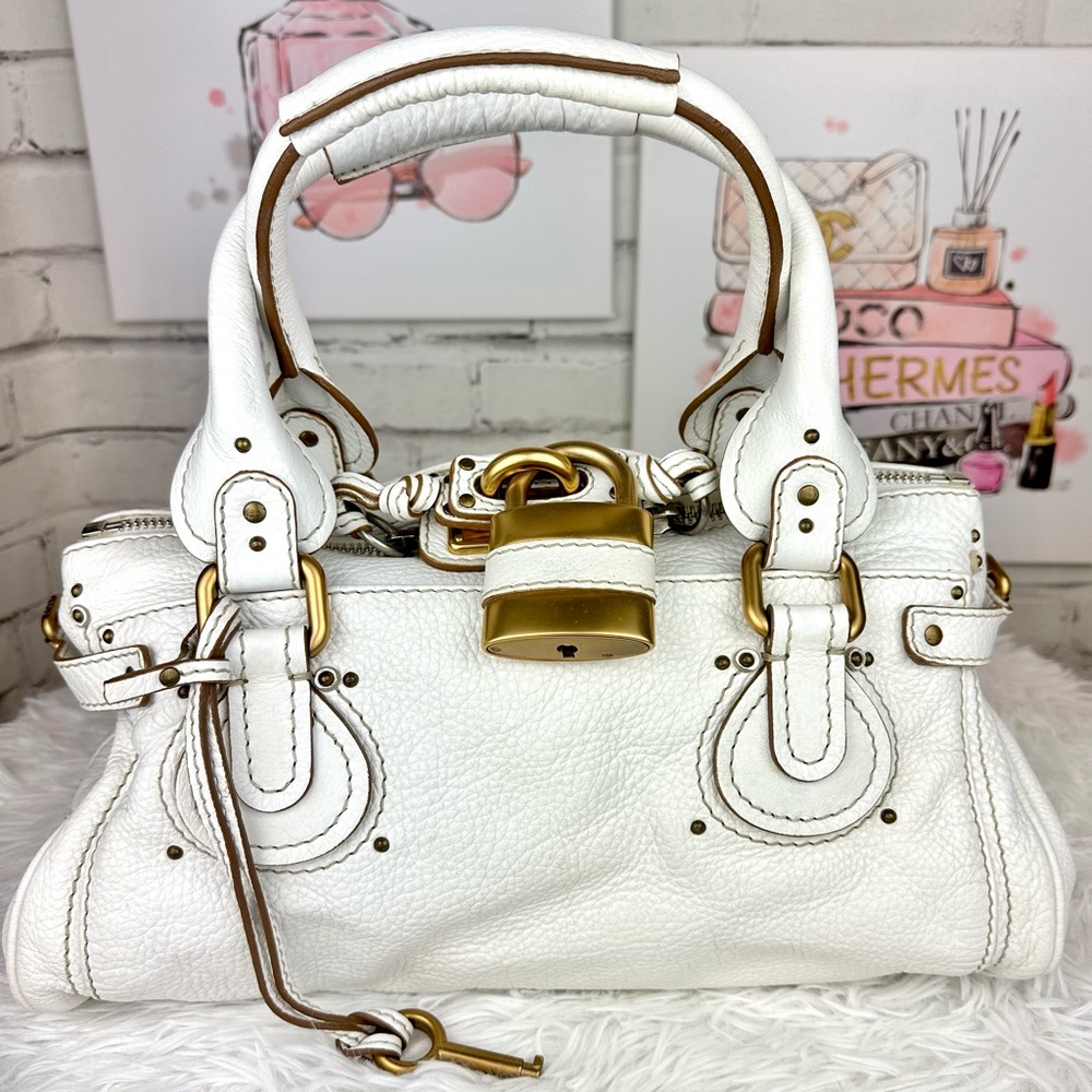 Chloe | Bags | Chloe White Leather Paddington Bag | Poshmark